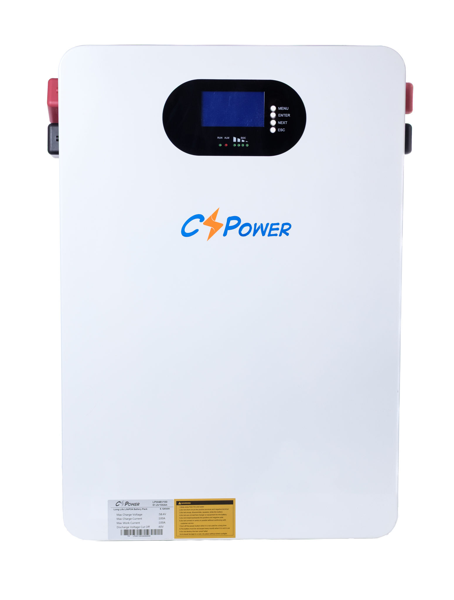 Акумуляторна батарея CS POWER LPW48V100Н LiFePO4, 100Ah, 51,2V, 613x410x170мм, 5120Wh (LPW48V100Н)